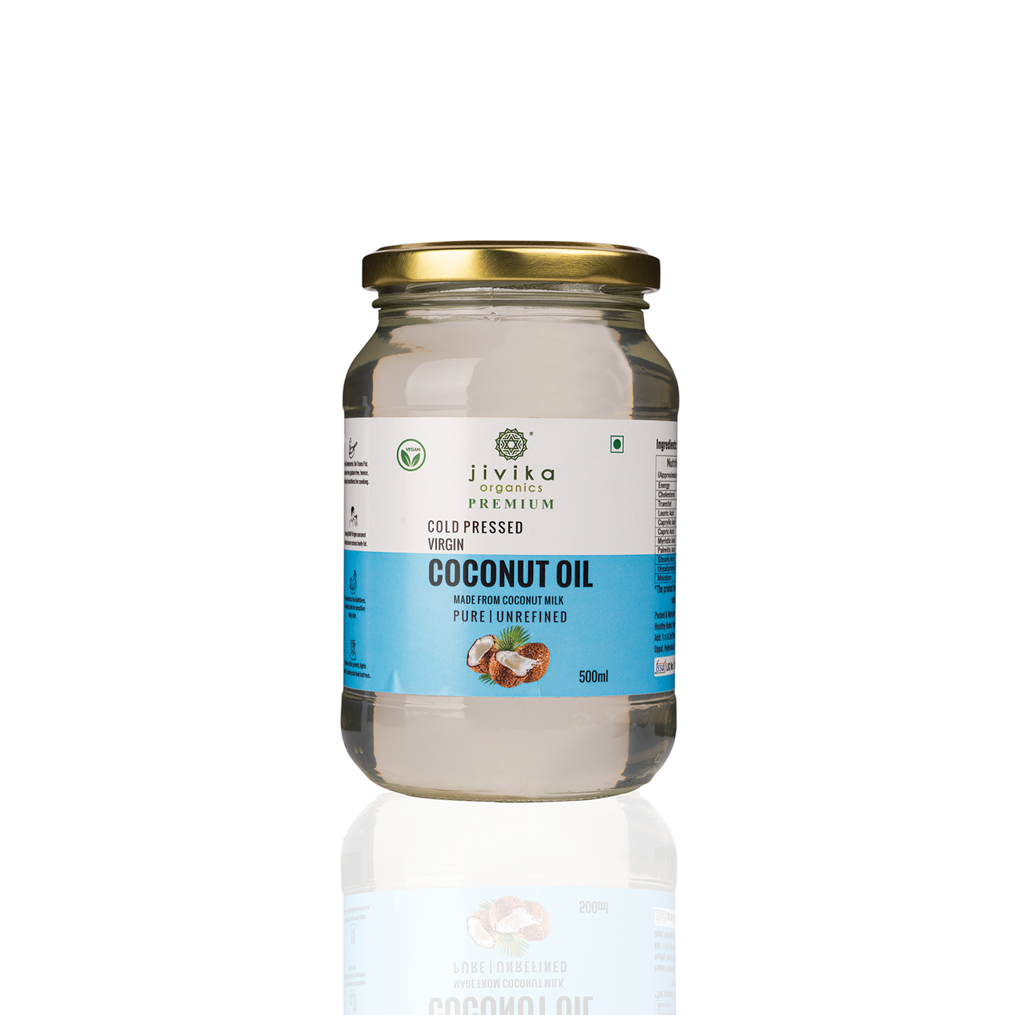 Cold Pressed Virgin Coconut Oil (Pure, Unrefined, Extracted In Centrifuge)