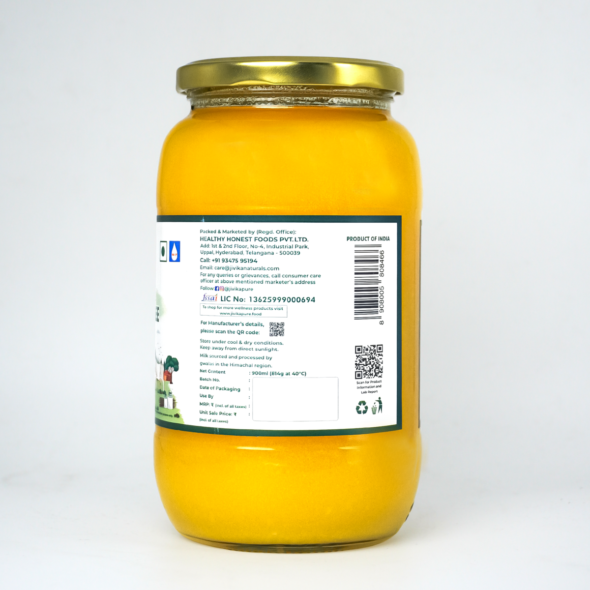 Himachal A2 Desi Cow Ghee (lab Tested)
