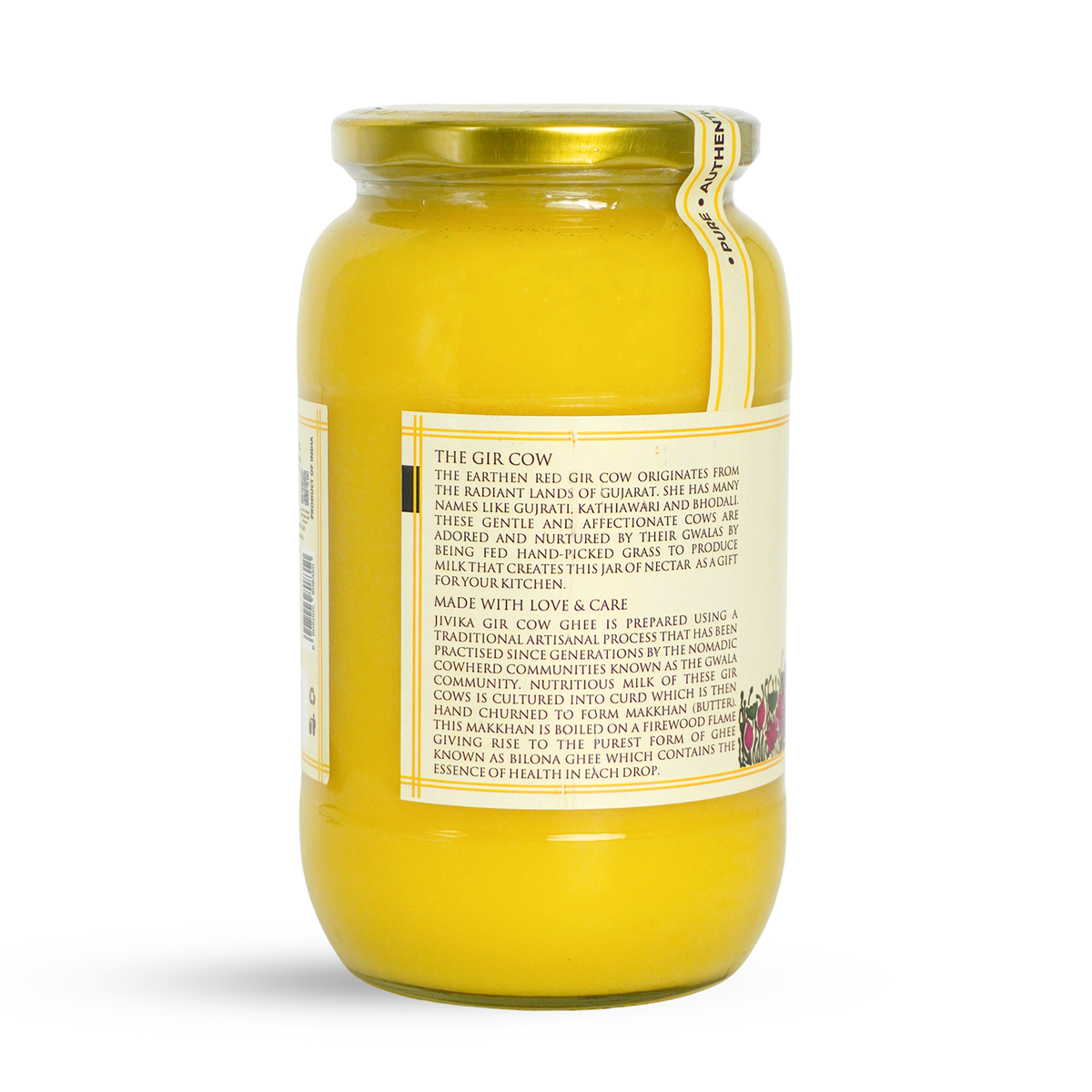 A2 Gir Cow Ghee - Single Breed (Lab Tested)