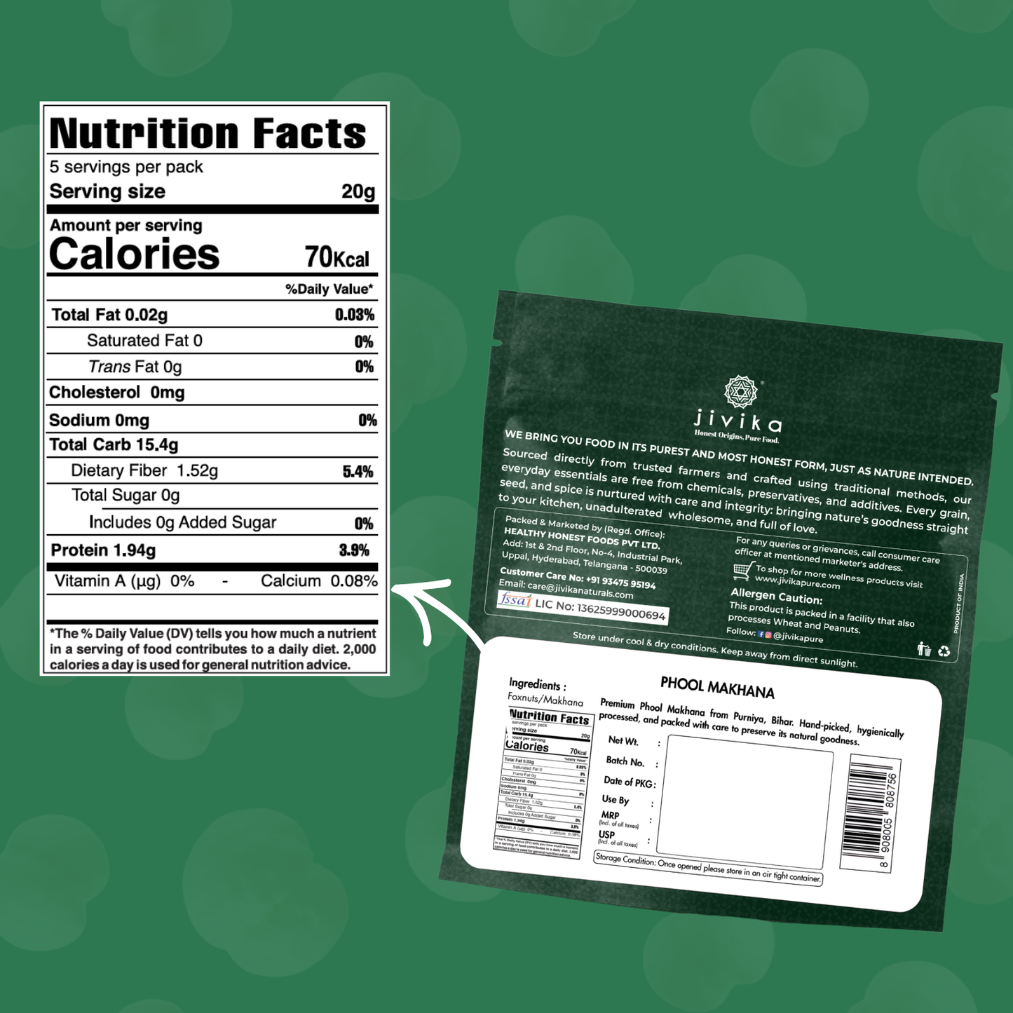 Premium Phool Makhana 100g ( Pack of 4 )