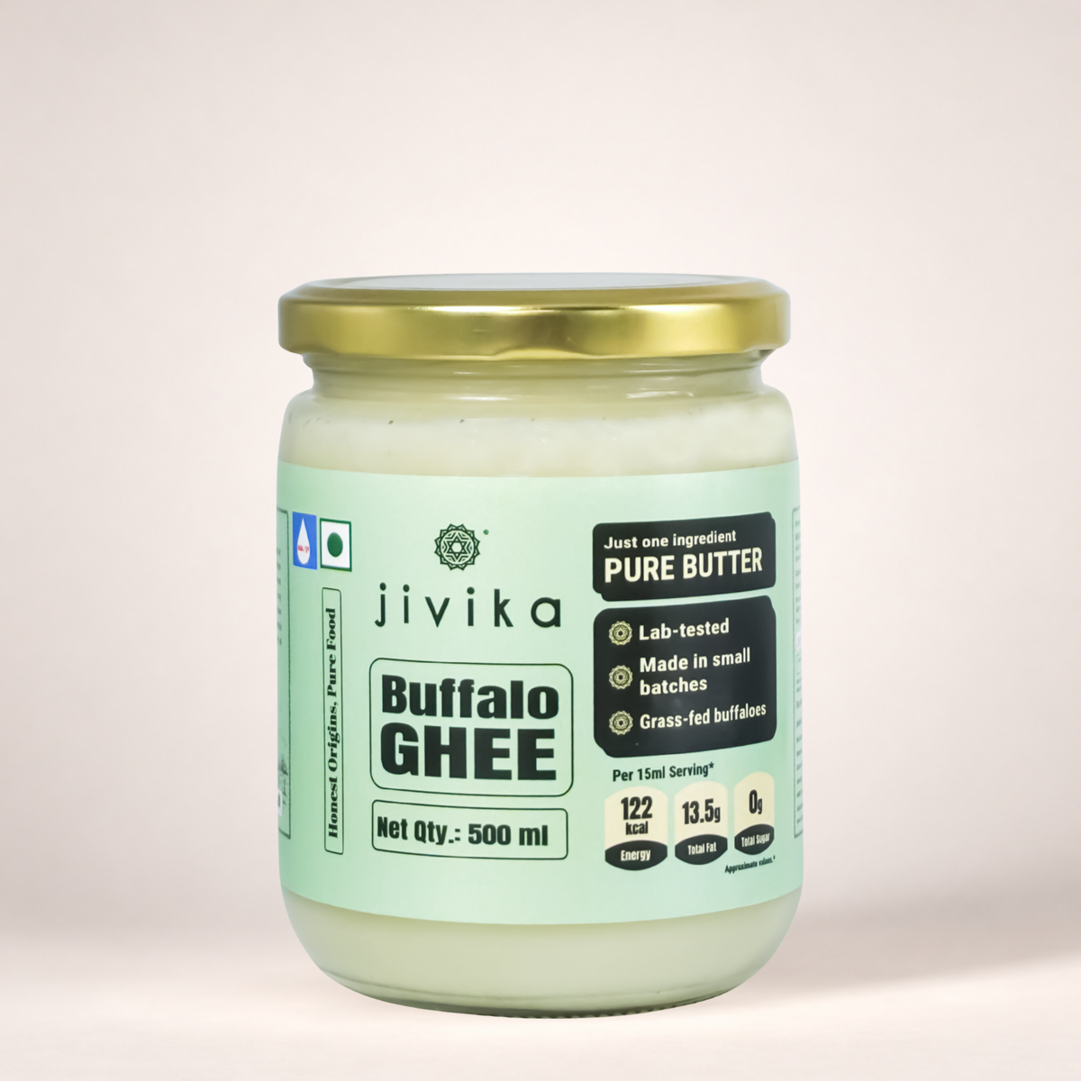 Pure Buffalo Ghee - Lab tested, Shudh, Danedaar & Grass fed