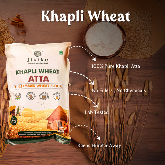 Khapli Flour - Emmer Wheat (Lab Tested)