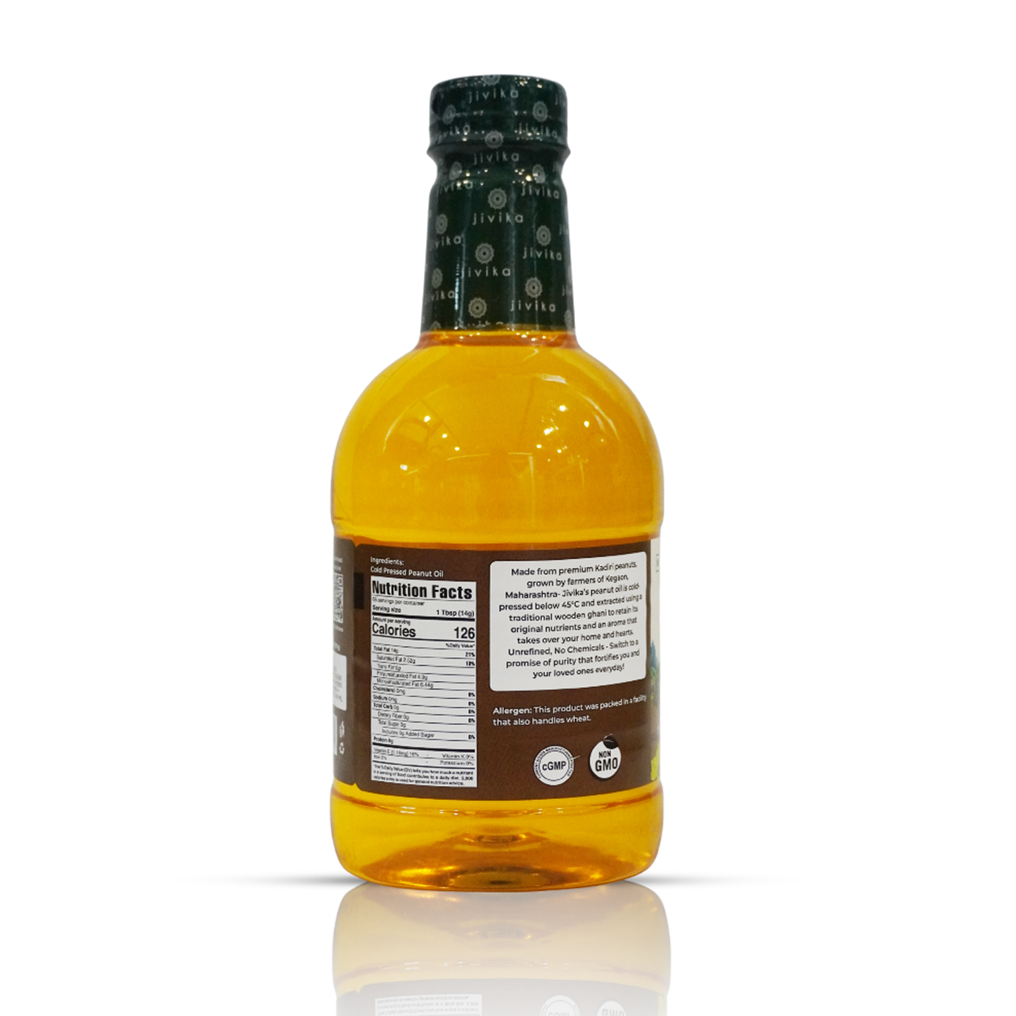 COLD PRESSED PEANUT OIL WOOD PRESSED