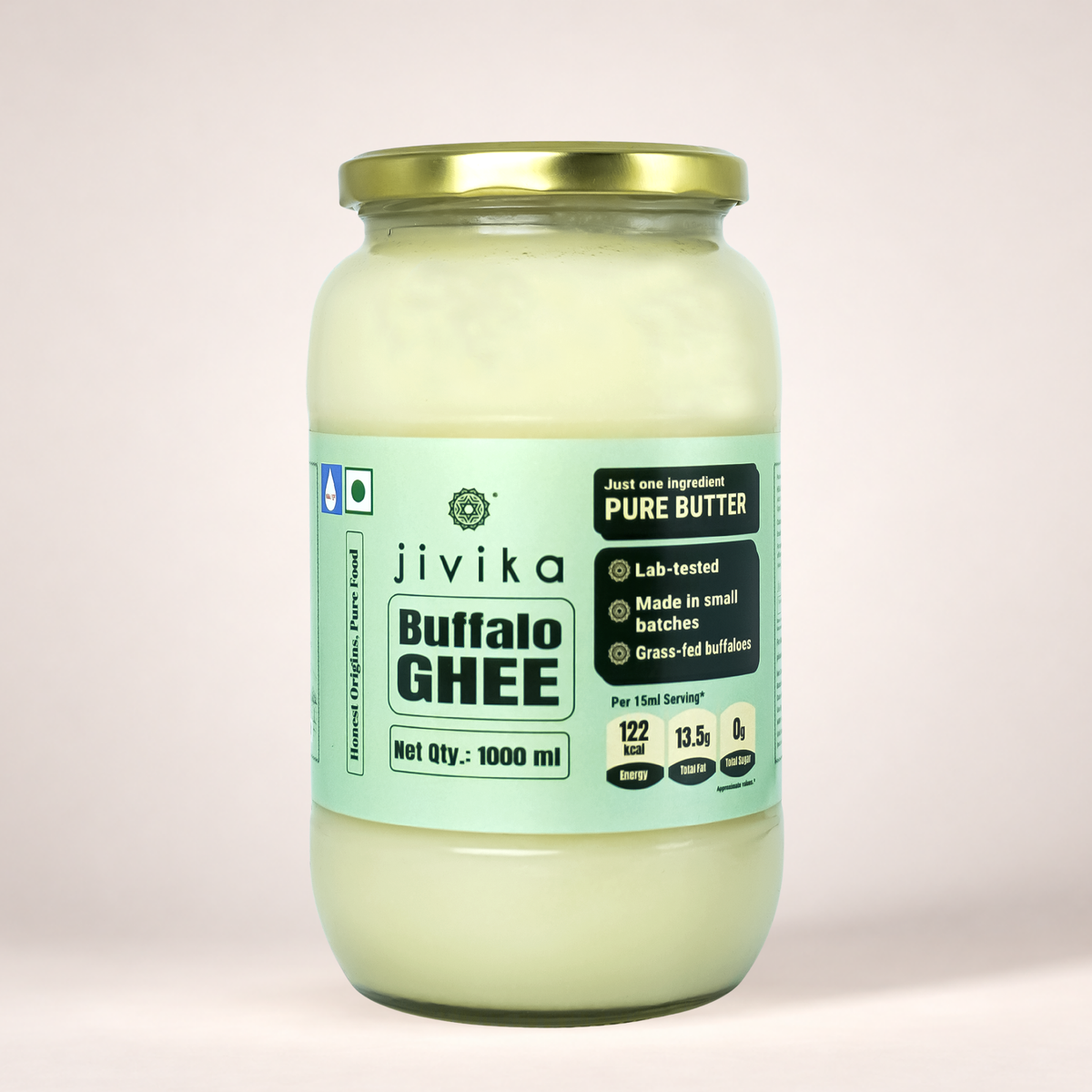 Pure Buffalo Ghee - Lab tested, Shudh, Danedaar & Grass fed