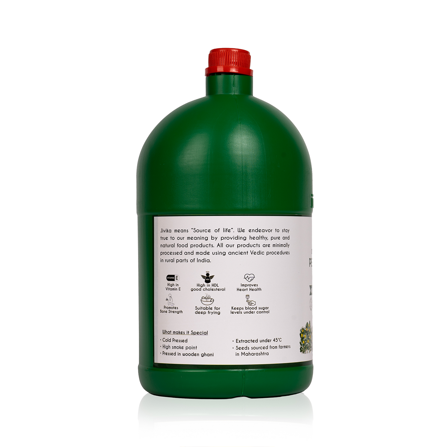 COLD PRESSED PEANUT OIL WOOD PRESSED