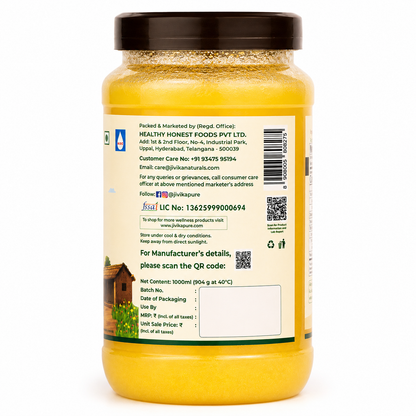Premium Pure Cow's Ghee - Shudh, Danedaar & Grass fed