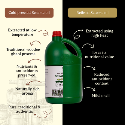 Cold Pressed Sesame Oil Wood Pressed