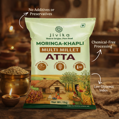 Moringa-Khapli Multi Millet Atta (Lab Tested)