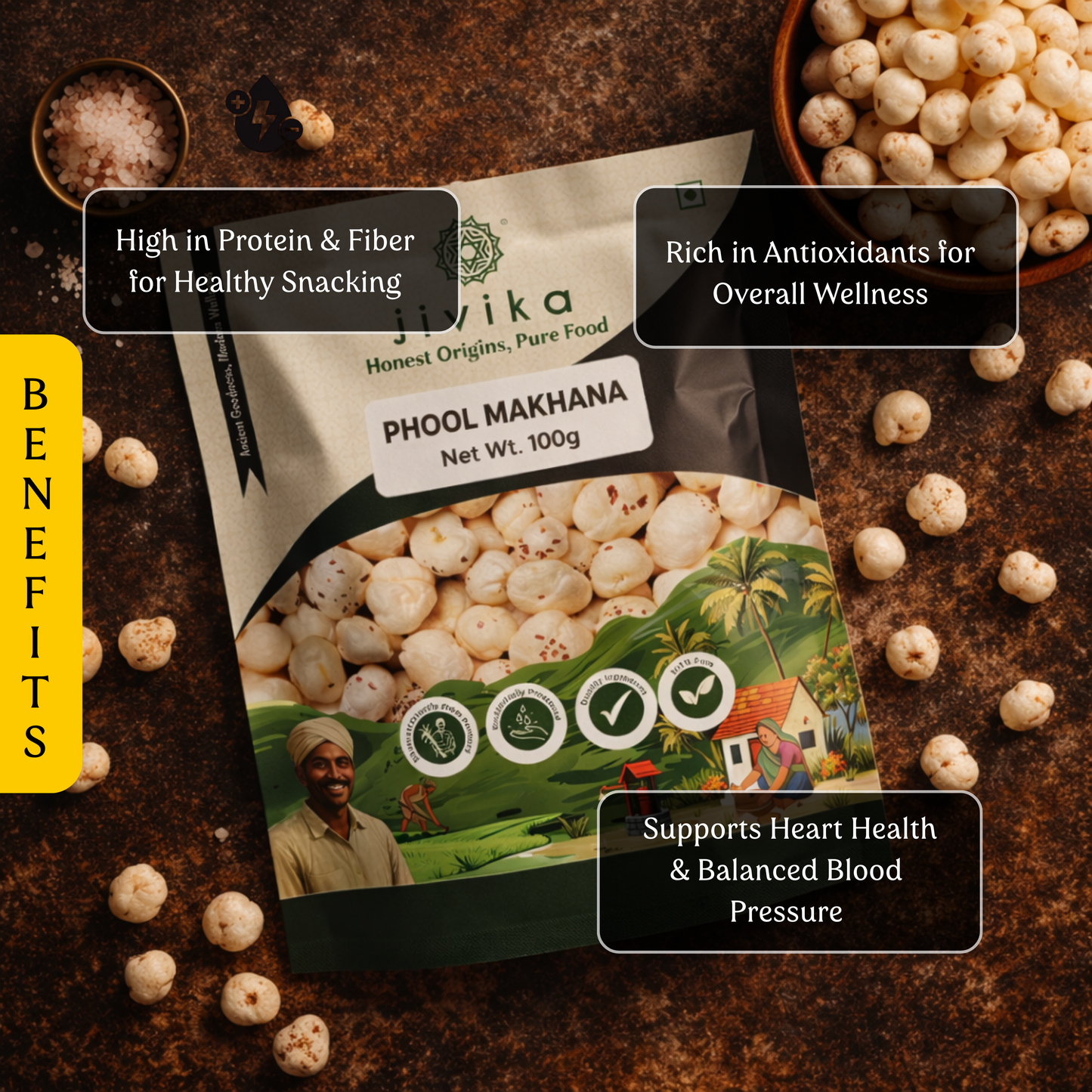 Premium Phool Makhana 100g ( Pack of 4 )