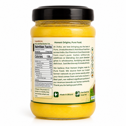 Premium Pure Cow's Ghee - Shudh, Danedaar & Grass fed
