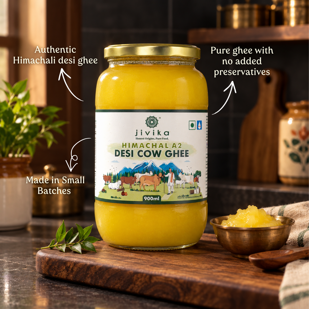 Himachal A2 Desi Cow Ghee (lab Tested)