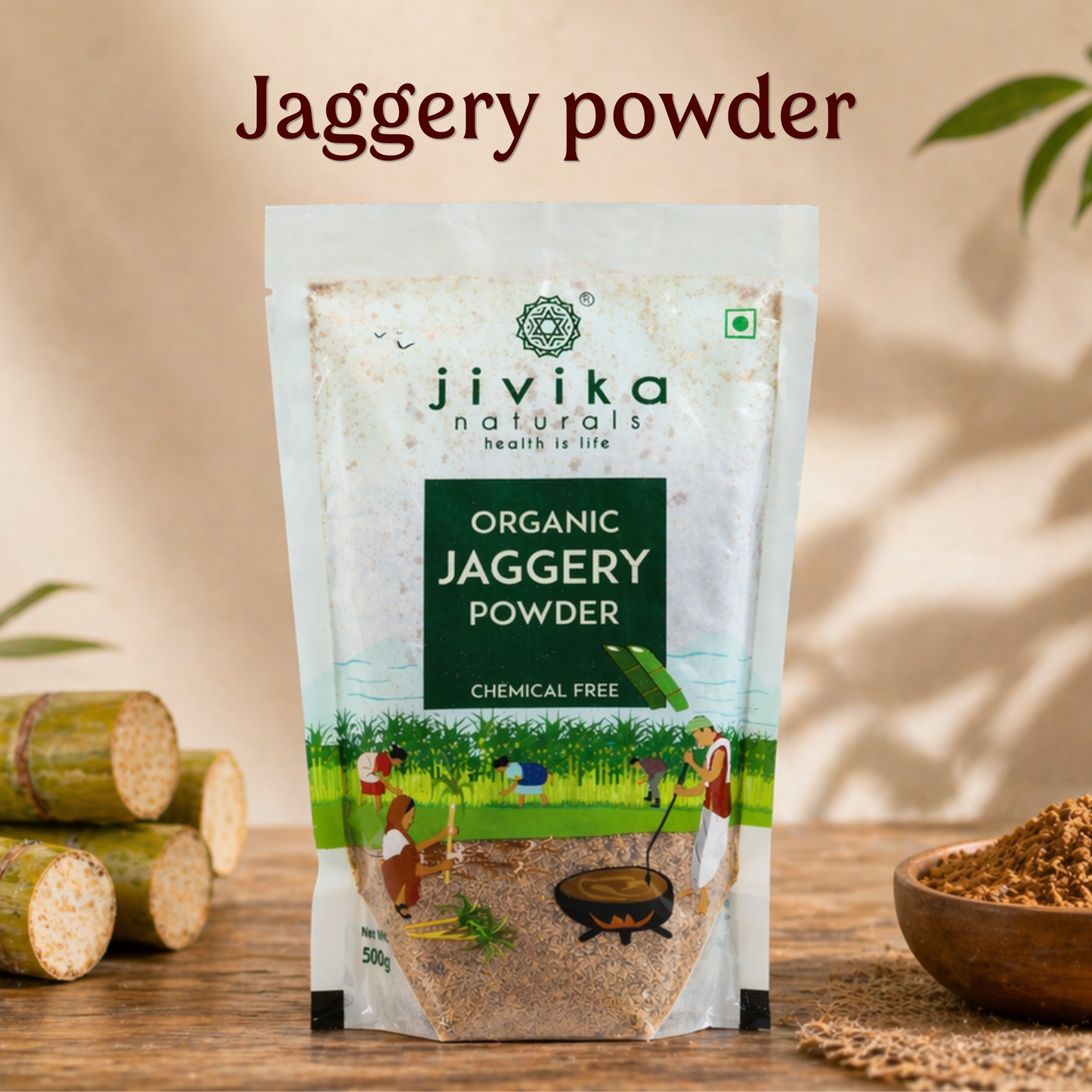 Organic Jaggery Powder (Pack of 5) Lab Tested