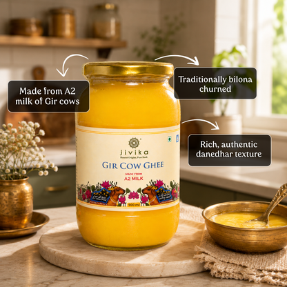 A2 Gir Cow Ghee - Single Breed (Lab Tested)