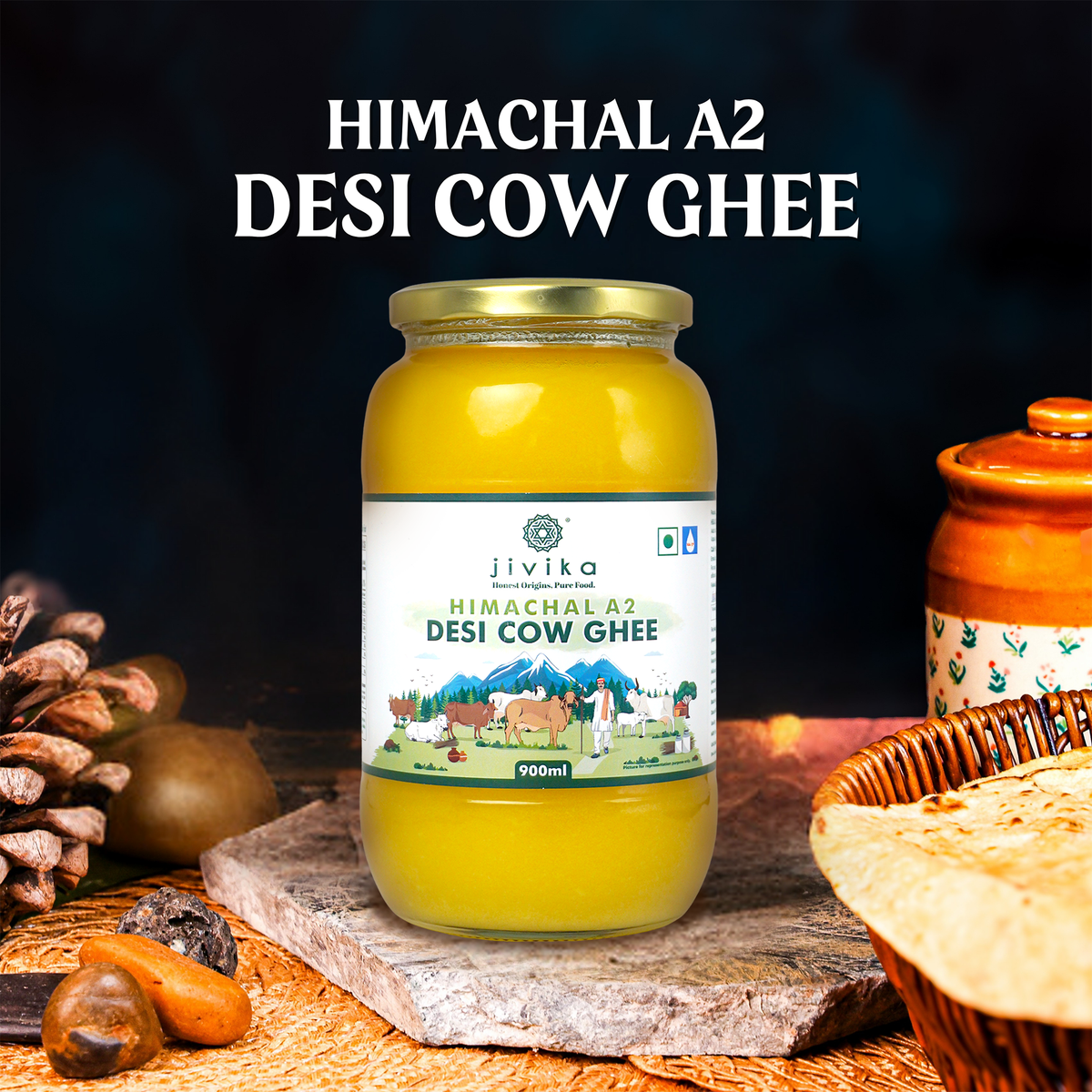 Himachal A2 Desi Cow Ghee (lab Tested)