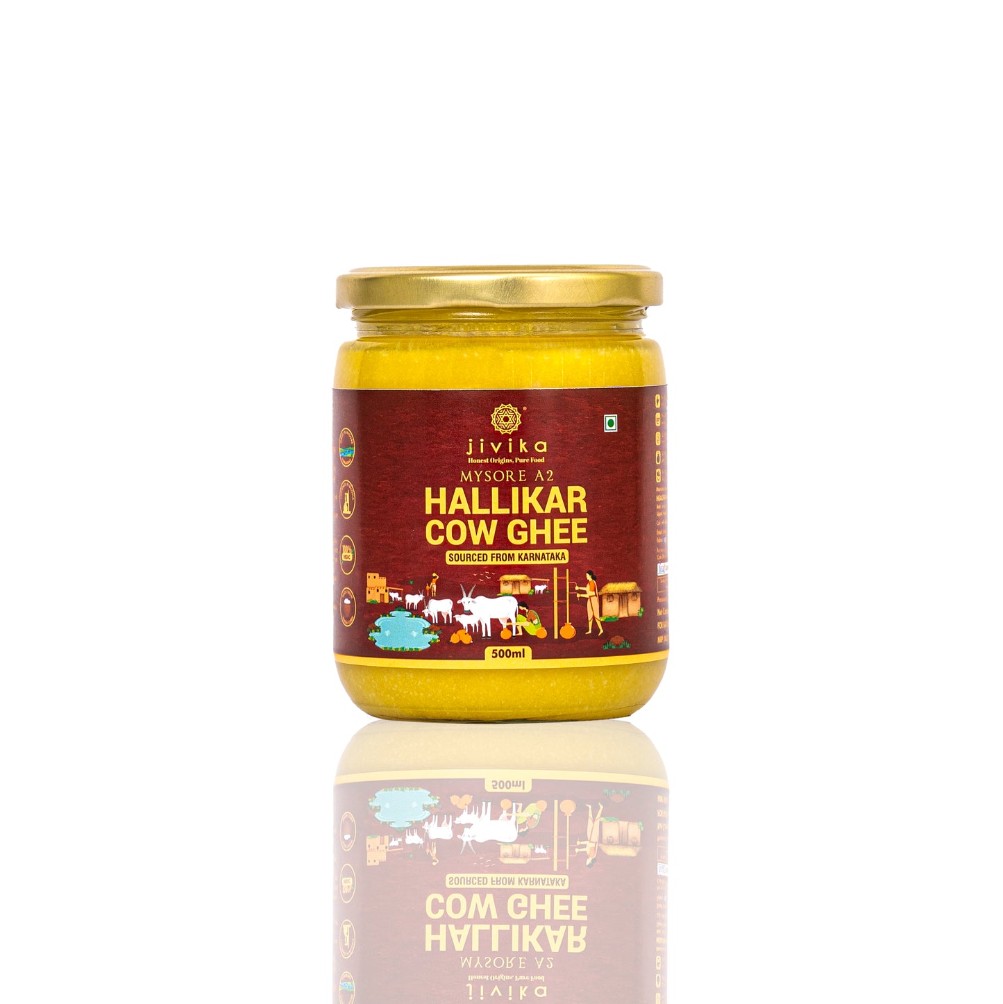 Single Breed Vedic A2 Ghee Hallikar Cow