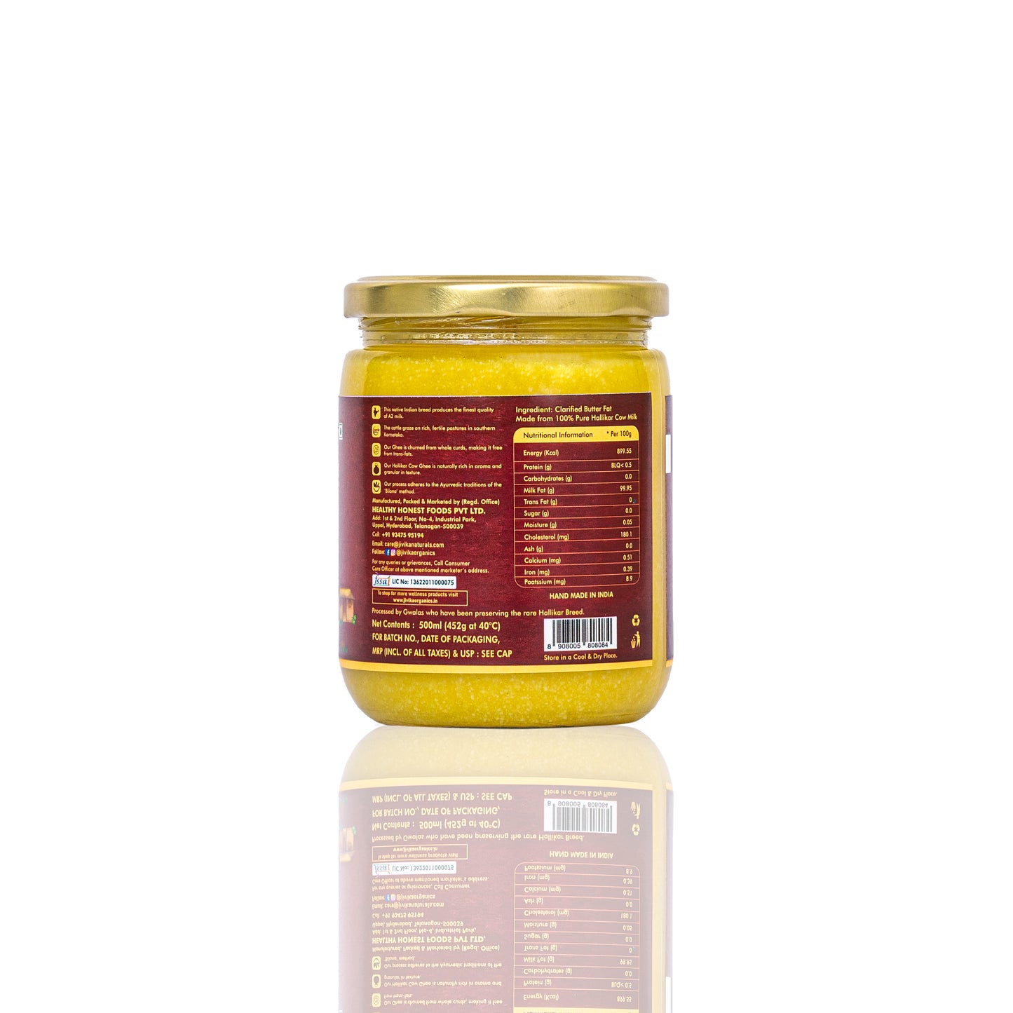 Single Breed Vedic A2 Ghee Hallikar Cow