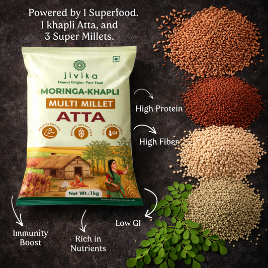 Moringa-Khapli Multi Millet Atta (Lab Tested)