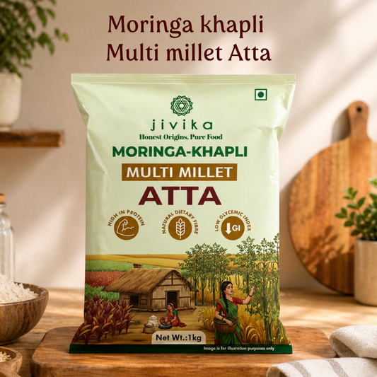 Moringa-Khapli Multi Millet Atta (Lab Tested)