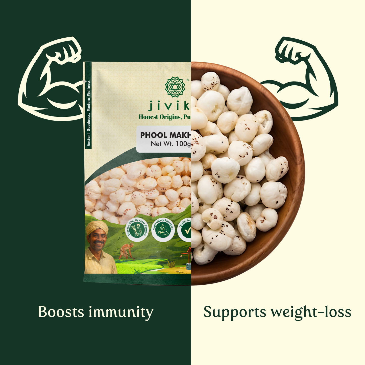 Premium Phool Makhana 100g ( Pack of 4 )