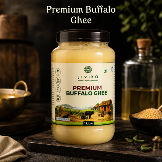 Premium Pure Buffalo Ghee - Shudh, Danedaar & Grass fed