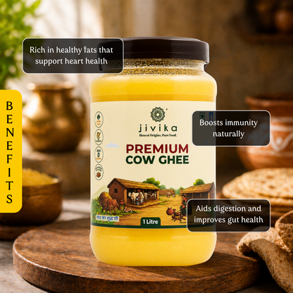 Premium Pure Cow's Ghee - Shudh, Danedaar & Grass fed