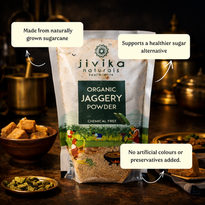 Organic Jaggery Powder (Pack of 5) Lab Tested
