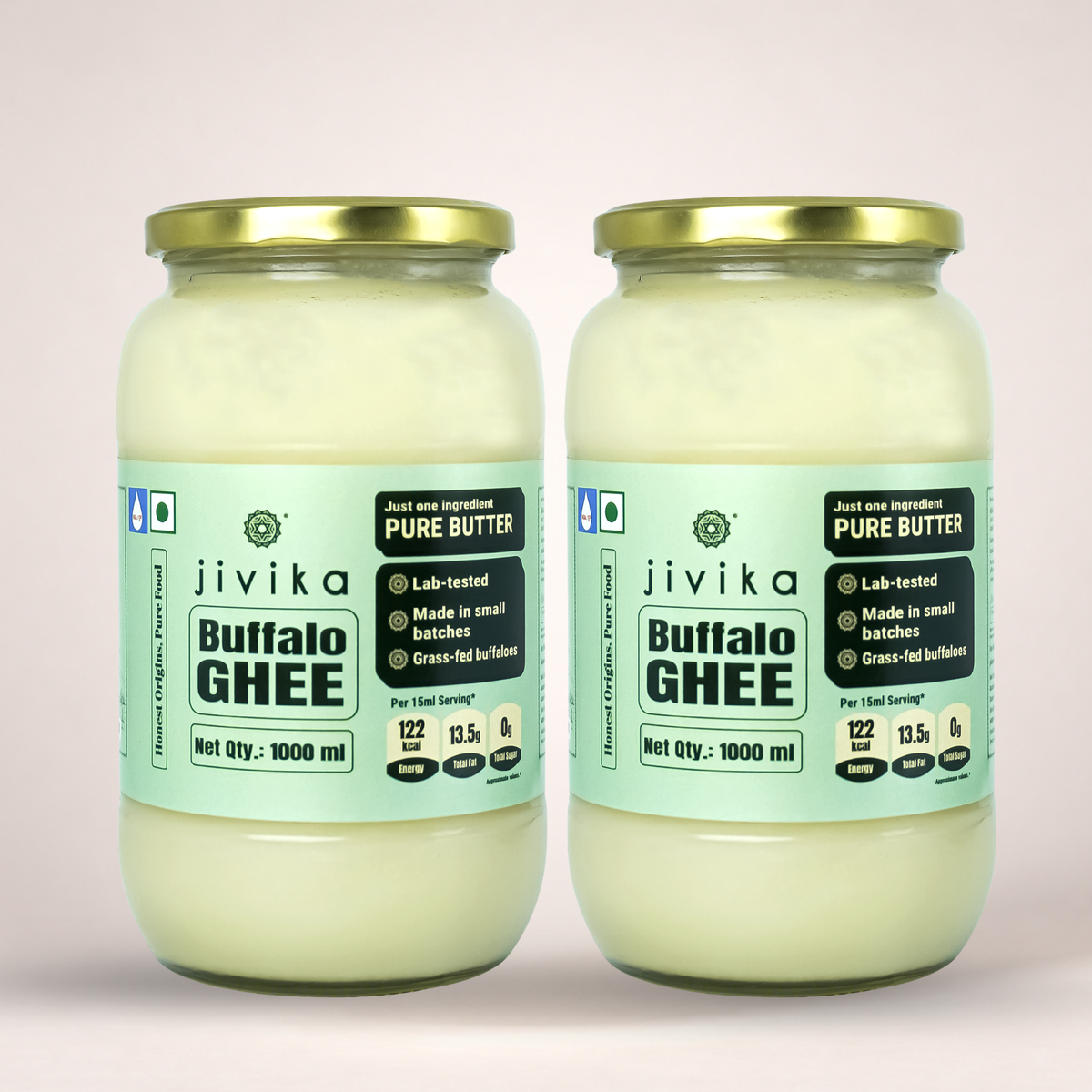 Pure Buffalo Ghee - Lab tested, Shudh, Danedaar & Grass fed