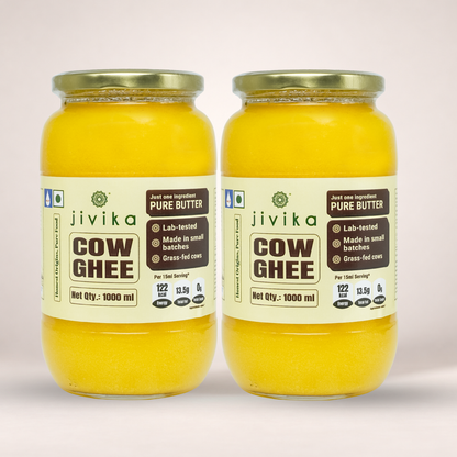 Pure Cow's Ghee - Lab Tested, Shudh, Danedaar & Grass fed