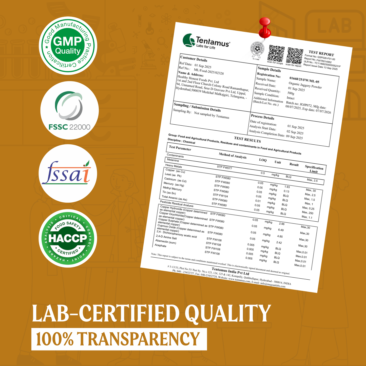 Organic Jaggery Powder (Pack of 5) Lab Tested