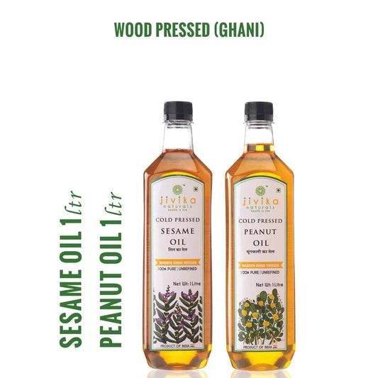 sesame oil and peanut oil  1lts combo 