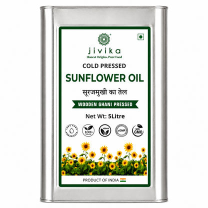 Cold Pressed Sunflower Oil (Lab Tested)