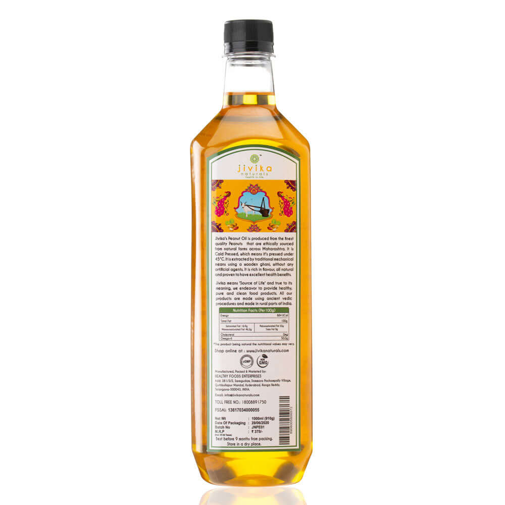 Wood Pressed Safflower & Peanut Oil (1 +1) COMBO 2 Litres